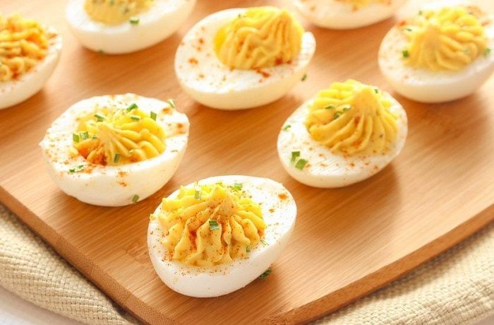 Receta de huevos rellenos