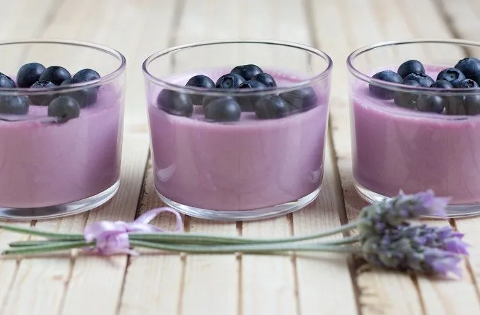 Receta de mousse de arándanos