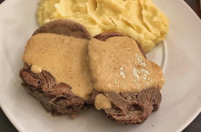 Receta de lengua de vacuno nogada