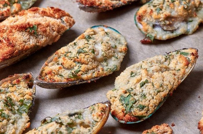 Receta de mejillones gratinados