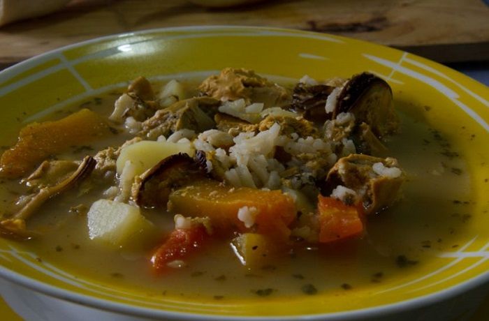Receta de cazuela de cholgas secas con repollo