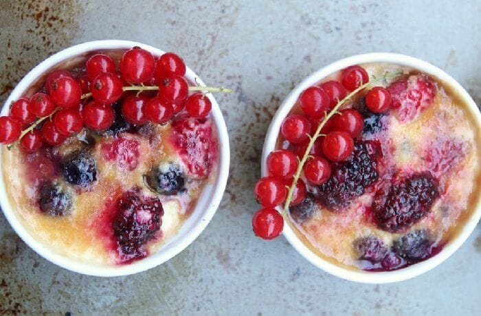 Receta de gratinado de berries
