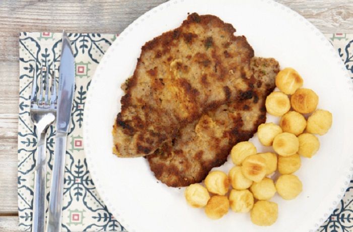 Receta de escalopas con papas duquesas