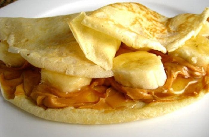 Receta de panqueques de plátano y manjar - Comidas Chilenas