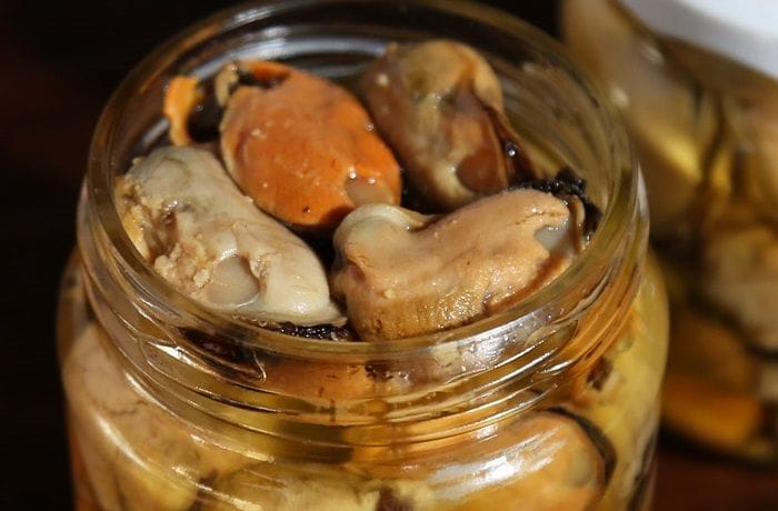 Receta de choritos en aceite