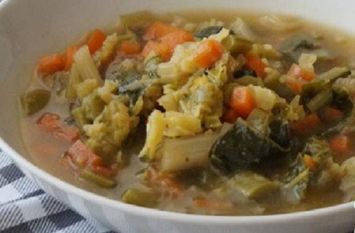Receta de sopa de yuyo