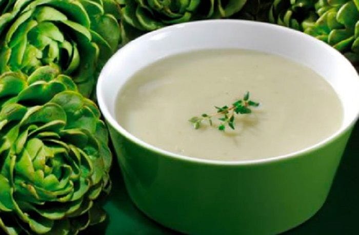 Receta de crema de alcachofas