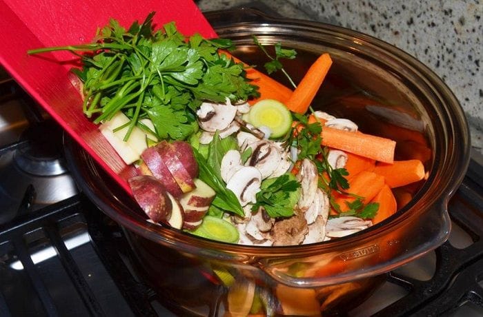 Receta de cocimiento de verduras mapuche