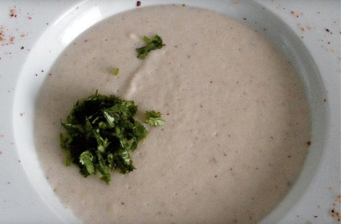 Receta de sopa de piñones
