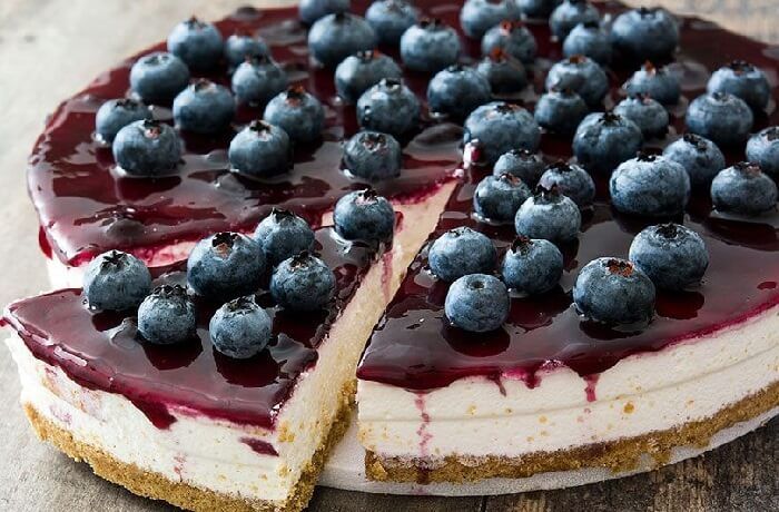 Cheesecake de arándanos: Receta clásica y fácil de preparar Receta de cheescake de arándanos