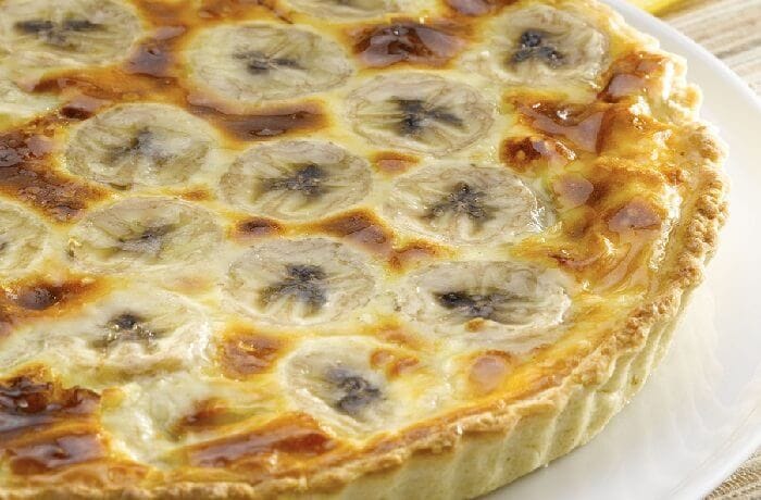 Receta de kuchen de plátano