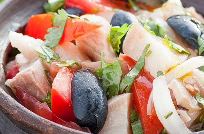 Receta de causeo de patitas de chancho