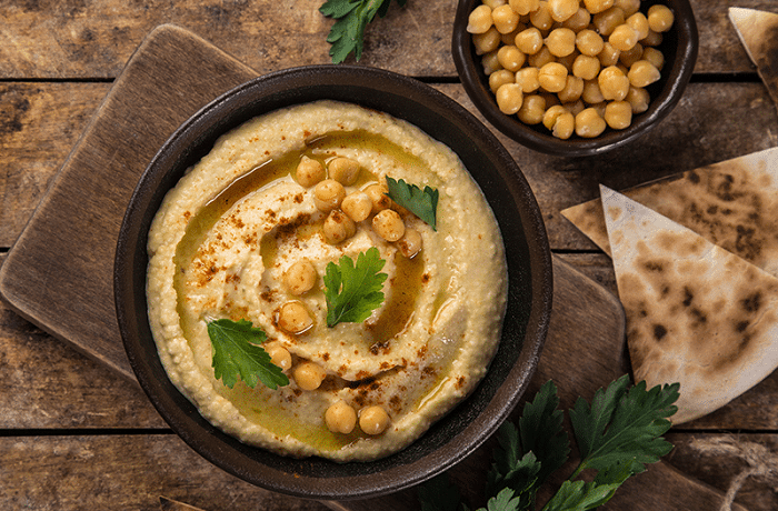 Receta de hummus de garbanzos: Preparación fácil y tradicional Receta de hummus de garbanzos