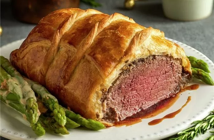 Receta de solomillo Wellington.