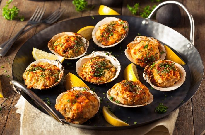 Receta de almejas a la parmesana