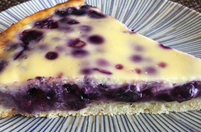 Receta de kuchen de arándanos - Comidas Chilenas