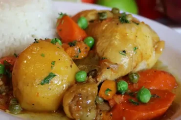 Receta de estofado de pollo - Comidas Peruanas