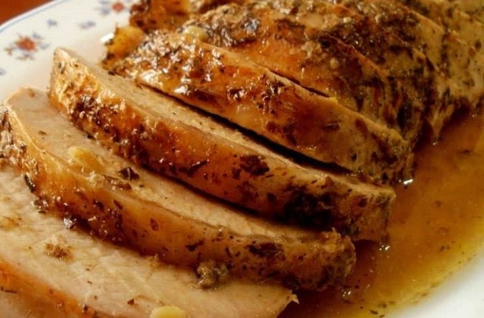 Receta de lomo de cerdo al horno - Comidas Chilenas