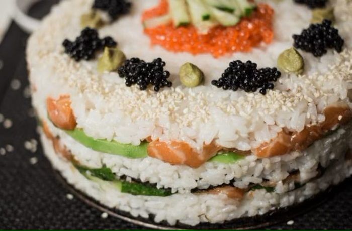 Receta de torta de sushi