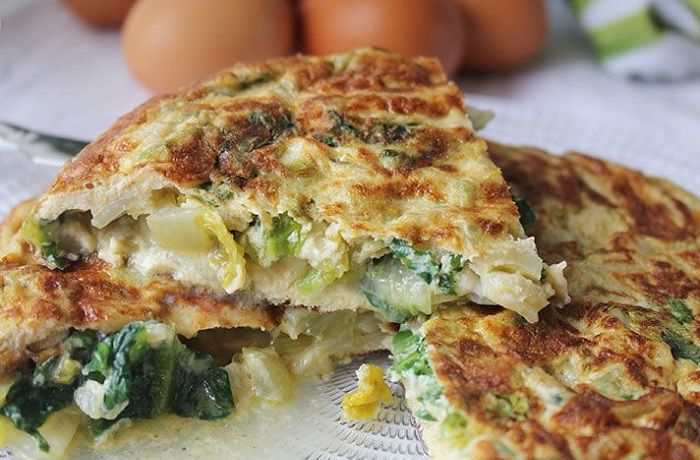 Receta de tortilla de lechugas - Comidas Chilenas