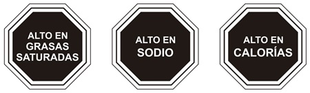 Alto en grasas saturadas, sodio y calorías