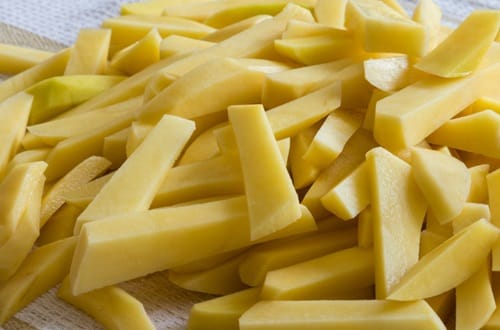 Papas en bastones Papas en bastones
