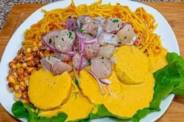 Receta de ceviche combinado peruano