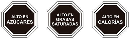 Alto en azucares, grasas saturadas y calorías Alto en azucares, grasas saturadas y calorías